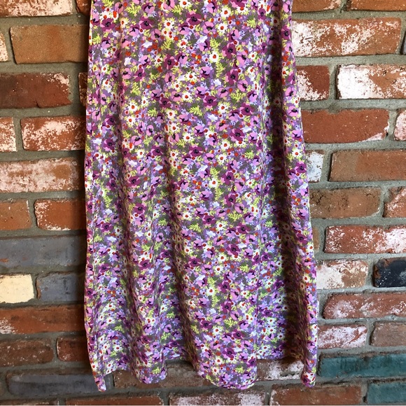 O.P.T One Pretty Time Go on A Date Floral Puff Sleeve Midi Dress - Picture 8 of 10